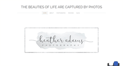 Desktop Screenshot of heatheradamsphotography.com